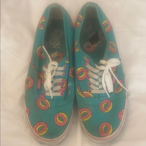 Vans Other - Vans Teal Donut Print Men's Shoes